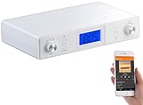 auvisio Unterbau Küchenradio: Stereo-FM-Küchen-Unterbauradio mit Bluetooth, Timer, Wecker, LCD, PLL (Küchenunterbauradio)