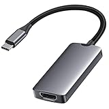 USB C auf HDMI Adapter 4K 60Hz,Aluminium USB-C Adapte,USB Typ C zu HDMI Adapter (Thunderbolt 3) Kompatibel mit MacBook Pro/Air,Galaxy,Surface Book,Pixelbook,XPS usw