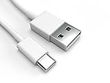 USB-C Ladekabel für Samsung Galaxy A3 2017 Duos in Weiß 10 cm Handy Schnellladekabel Datenkab