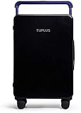 TUPLUS Rollkoffer Trolley Reisekoffer Koffer Hartschalenkoffer aus ABS, 4-Rollen 360 Grad, 64 L, 71 cm hoch, Schw