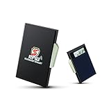 Kartenetui Herren mit RFID Blocker für 10 Karten, Kreditkartenetui mit Münzfach, Aluminium RFID Schutzhüllen, Slim Card Holder Wallet, RFID Blocker Karten Portemonnaie, Kartenetui Männer - Dunkelb