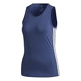 adidas Damen 3 Streifen Scoop Tanktop, Tecind/White, M