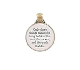 Reliaious and Spiritua, Sonne, Mond, Wahrheit, Buddha, spirituelle Inspiration, Schmuck, Halskette oder Schlüsselanhänger, Geschenk der Lieb