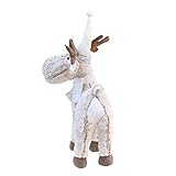 HUVE Weihnachten Rentier Plüschtier, Elchpuppe Tier Plüschtier, Weihnachten Plüsch Kuscheltier Rentier Spaß Weihnachtsfeier Geschenke Für Mädchen Jungen Urlaub Dek