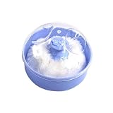 MILISTEN 3 Stück nach Dem Bad Pulver Fall Tragbare Leichte Leere Pulverbox mit Plüsch Puff Klare Kosmetische Pulver Spender Aufbewahrungsbox für Home Outdoor Reisen Zufällige Farb