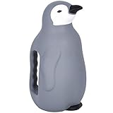 Rivanto® Gießkanne Pinguin aus Kunststoff, blau, Garten Gießkanne, 15,5 x 12,4 x H23,1