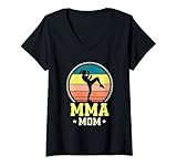 Damen Great MMA Dad Mixed Martial Art Design-Liebhaber für Frauen T-Shirt mit V
