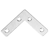 Rostfreier Stahl 4 stücke L-Typ Winkelcodes Dicke Edelstahlwinkelnut Feste Steckerstütze Dropshipping Anzug (Color : 60)