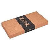 Schamottplatte 400 x 200 x 40 mm - rötliche Farbe - Lebensmittelecht - Schamottsteine - Schamotteplatte - Schamott - Feuerraum Auskleidung - Pizzastein - Backstein - Brotback