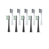 Huhu Austauschbare elektrische Zahnbürstenköpfe, passend für alle Oclean X/X PRO/ Z1/ F1/One/Air 2/SE Weiche DuPont Borsten, 5 Schwarz 5 G