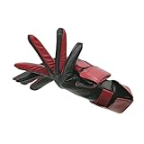 JEONSWOD Sheepskin Damen Midhaben Leder Winterhandschuhe Warmes Fahren Leder Komfortabel (Color : Black, Size : 8 1/2)