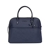 Hexagona Damen Paris 2 Griffen – Kollektion Serena – Marineblau – Synthetik kleine Tasche – Umhängetasche – Handtasche, Marine, L : 32,5 x h : 23 x P : 13