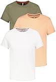 Sublevel Jungen Kinder Basic T-Shirts im 3er Pack Bundle Multicolor 134/140