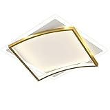 Mlight Rechteckige LED-Deckenleuchte Einfache und Moderne eingebettete Deckenleuchte, geeignet für Küche, Schlafzimmer und Flur – Weißgold, Schwarzweiß