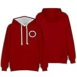 Unisex TV Squids Game Merch Hoodie Sweatshirt Herren Damen SquidGame Casual Hip Hop Herbst Winter Kleidung, stil 3, XX-S