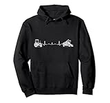 Mähdrescher Trecker Bauer Geschenk Herzschlag TRAKTOR EKG Pullover H