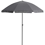 Hernando Umbrella round Anthracite D200