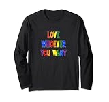 LGBTQ Pride Awareness Akzeptanz Freunde Liebe wen du willst Lang