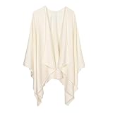 Ritera Damen Kaschmir Poncho Cape Retro Capes für Damen Cardigans Pullover Umhängetuch im W