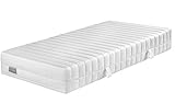 Traumnacht Basic XXL Tonnentaschenfederkernmatratze, Härtegrad 3 (H3), 80 x 200 cm, weiß