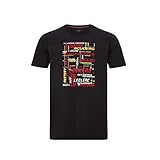 Ferrari - Offizielle Formel 1 Merchandise 2021 Kollektion - Herren - Driver Tee - Kurze Ärmel - Leclerc Black - L