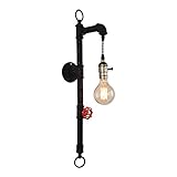 OYIPRO Vintage Wandleuchte Industrial Wandlampe Wasserrohr Innenbeleuchtung E27 Lampenfassung für Café Wohnung Küche Bar Arbeitzimmer E