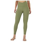 Fitness Hosen Damen 3/4 po Push High Waist Leggins Blickdicht Leggings für Damen Hohe Taille Strumpfhosen Yogahose Laufhose Lauf Sportleggings Jogginghose Trainingshose Hausehose Sporthose F