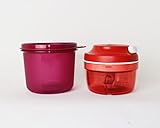 TUPPERWARE D158 Turbo Chef ROT Zwiebelschneider + Vorratsfreunde 550ml Beere + Kugelschreib