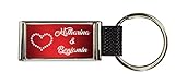 VIP-LASER Schlüsselanhänger Gloria Metall für Frauen und Herren incl. Gravur deiner Namen - Ideal zum Valentinstag Jahrestag Weihnachten Geburtstag Motiv: M014