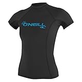 O'Neill Wetsuits Damen Uv Schutz wms basic skins S/S crew Rash Vest, Schwarz, XL