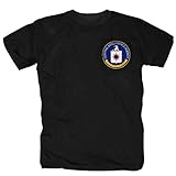 pro-Camicia C.I.A. Logo T-Shirt, Schwarz XL