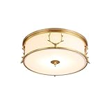 ZHANGJINYISHOP2016 Deckenlampe Schlafzimmer Licht Runde Leuchte Decke Kupfer Deckenleuchte Study Room Master-Schlafzimmer-Licht Deck