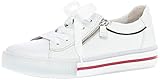 Gabor Damen Sneaker, Frauen Low-Top Sneaker,Best Fitting,Reißverschluss,Optifit- Wechselfußbett, schnürschuh,Weiss/Marine Kombi,40 EU / 6.5 U