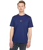 Fred Perry Men's Embroidered T-Shirt Regular Fit Navy in Size X-Larg