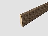 Egger 6cm Höhe | 2,40m Länge MDF Sockelleiste 6 cm L425 passend zu Fußboden Jacksonville Eiche dunkel (Maße: 60 x 17 x 2400 mm), 240