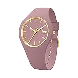 Ice-Watch - ICE glam brushed Fall rose - Rosa Damenuhr mit Silikonarmband - 019524 (Small)