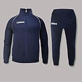 LEGEA Trainingsanzug Florida, Farbe Junior, Entspannung, Freizeit, Fußball, Präsentation (3XS, Blau-Weiß)
