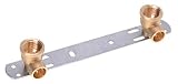 Montageeinheit Wandscheibe Lötfittinge 1/2 x 15 mm - 100