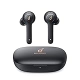 Soundcore Life P2 Bluetooth Kopfhörer, Wireless Earbuds CVC 8.0 Geräuschisolierung, kristallklares Klangprofil, 40 Std. Akku, IPX7 Wasserschutz, Aufladen mit USB-C, für Arbeit und unterweg