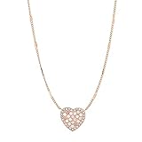 Fossil Damen Halskette Vintage Glitz Pendant roségoldfarben JF03164791