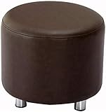Fußhocker Sofa Hocker Leder Wohnzimmer Tür Schuhbank Schlafzimmer Küche Balkon Gesund und Umweltfreundlich,9 Farben (Farbe:Beige,Größe:42X35CM)