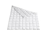 Häussling 410380501505 Sommerdaunendecke Royal 8 x 10-Karo, 135 x 200 cm, weiß