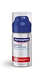 Hansaplast Sprühpflaster (32,5 ml), transparentes Pflasterspray für unsichtbaren Schutz, wasserfestes und atmungsaktives Pflaster für kleine Schnitt- und Schürfw