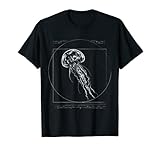 Strand Vitruvianische Qualle Bild Meduse Geschenk Quallen T-S