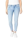 Pepe Jeans Damen Jeans Venus - Regular Fit - Blau - Light Wiser W24-W34 79% Baumwolle Stretch, Größe:28W / 32L, Farbvariante:Light Wiser 000