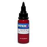INTENZE Tattoo Color Red 30ml -Chris 51 The Walking Red Set-DasOrg.:Farbecht & komplett sterile TattooInk Vegane TattooInk für PermanentTattoo,Stick & Poke TattooPaint mit perfek