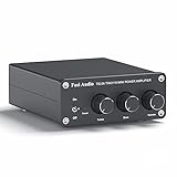 Fosi Audio TB10A - 2 Kanal Stereo Audio Verstärker Empfänger Mini Hi-Fi Class D Vollverstärker 2.0CH für Heimlautsprecher 100W x2 mit Bass- und Höhenregler TPA3116