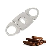 fuguzhu Zigarrenschneider aus Edelstahl, Zigarrencutter, Taschen-Zigarrenwerkzeug mit Doppelklinge, 22mm Tragbar Zigarrenwerkzeug Zigarren Schneider für Hochzeit, Vatertag, Geburtstag