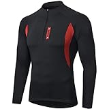 MEETWEE Herren Radtrikot Fahrradtrikot Langarm, Fahrradbekleidung Radshirt Fahrradshirts für Männer, Atmungsaktive Cycling Jersey Schnell Trocknen Radsport Bekleidung