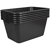 Mörtelwanne Kunststoffwanne Universalwanne Wanne Plastikwanne 65 L Schwarz Multiwanne Aufbewahrung Transport Auswahl 1x - 8x Kingpower, Anzahl:6